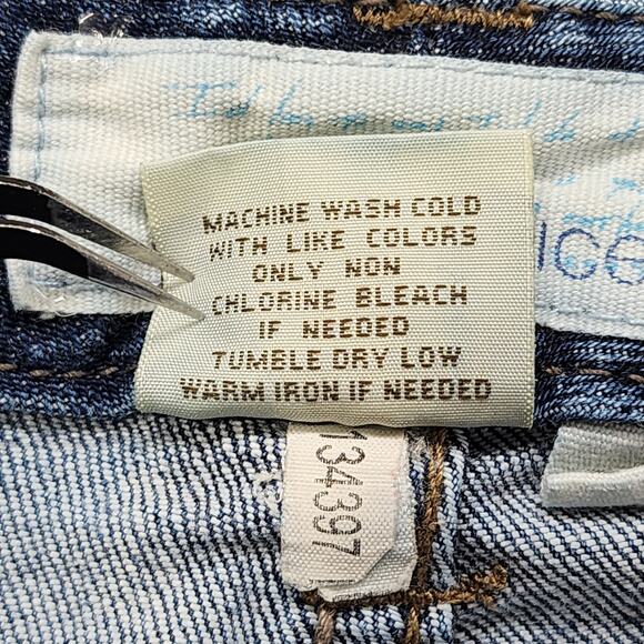 Vintage Maurices Jeans Womens 7/8 SHORT Blue Taylor Boot Cut Mid Rise Stretch - Picture 7 of 13